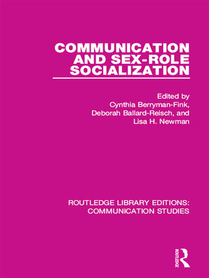 cover image of Communication and Sex-role Socialization